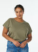 T-shirt met korte mouwen van katoenmix, Groen, Model image number 0