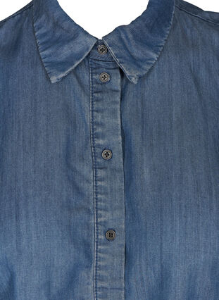 Losse overhemdkraag van tencel, Blue Denim , Packshot image number 2