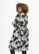 Viscose jurk met print en los strikkoord, Duck Gr. Forest AOP, Model image number 1