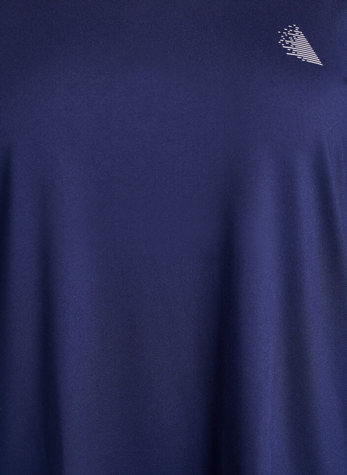 Sporttop met 3/4 mouwen, Blauw, Packshot image number 2