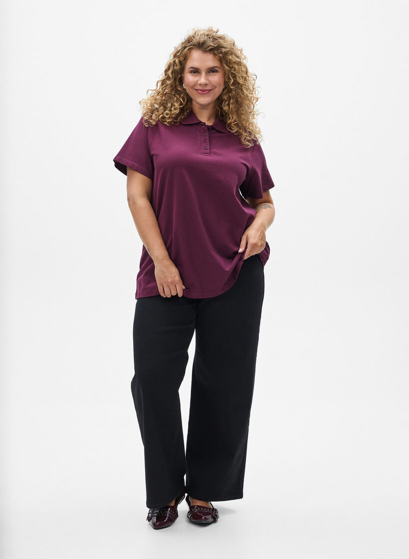 FLASH - Polo met korte mouwen, Rood, Model image number 1