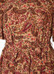 Jurk met paisleyprint en strikceintuur, Bruin, Packshot image number 2