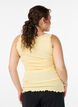 Top met kanten afwerking, Geel, Model image number 2