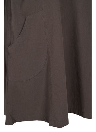 Katoenen jurk met korte mouwen, Khaki Green, Packshot image number 3
