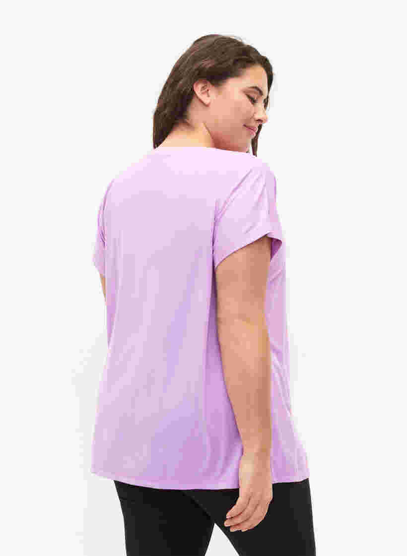 Trainings T-shirt met korte mouwen, African Violet, Model image number 1