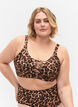 Bikinibeha met luipaardprint en kruisdetail, Autentic Leopard, Model image number 0