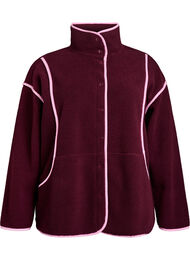 Teddy-jack met contrastdetails, Rood