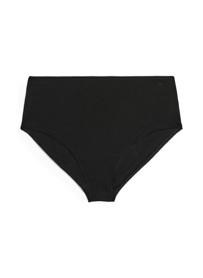 5-pack geribde katoenen slips, Vanille, Packshot image number 5