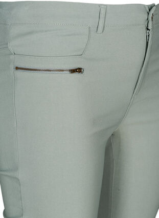 Nauwsluitende driekwart broek met rits, Slate Gray, Packshot image number 2