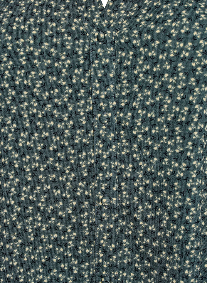 A-lijn midi-jurk met korte mouwen, Groen, Packshot image number 2