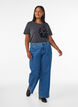 T-shirt van biologisch katoen met print, Grijs, Model image number 1