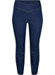 Effen katoenen jegging met stretch, Dark blue, Packshot image number 0