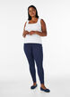 Basisleggings met extra lengte, Blauw, Model image number 0