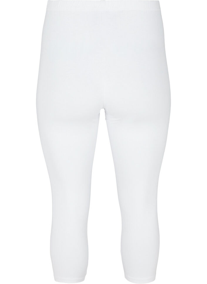 Basic 3/4 legging, Bright White, Packshot image number 1
