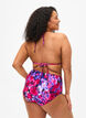 Driehoekige bikinitop met print, Roze, Model image number 1
