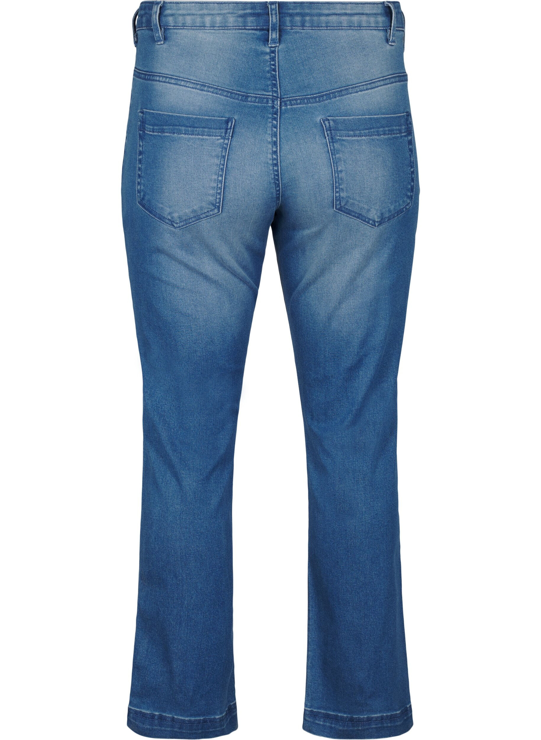 Zizzi Slim fit Emily jeans met normale taille, Blauw, Packshot image number 1
