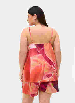 Pyjama top met patroon, Orange Pink AOP, Model