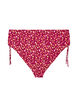 Tai bikini broekje met striksluitingen en bloemenprint, Rood, Packshot image number 1