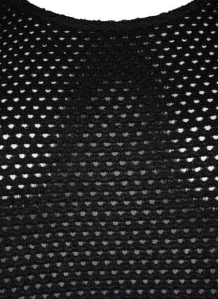 Kanten jurk met 3/4 mouwen, Black, Packshot image number 2