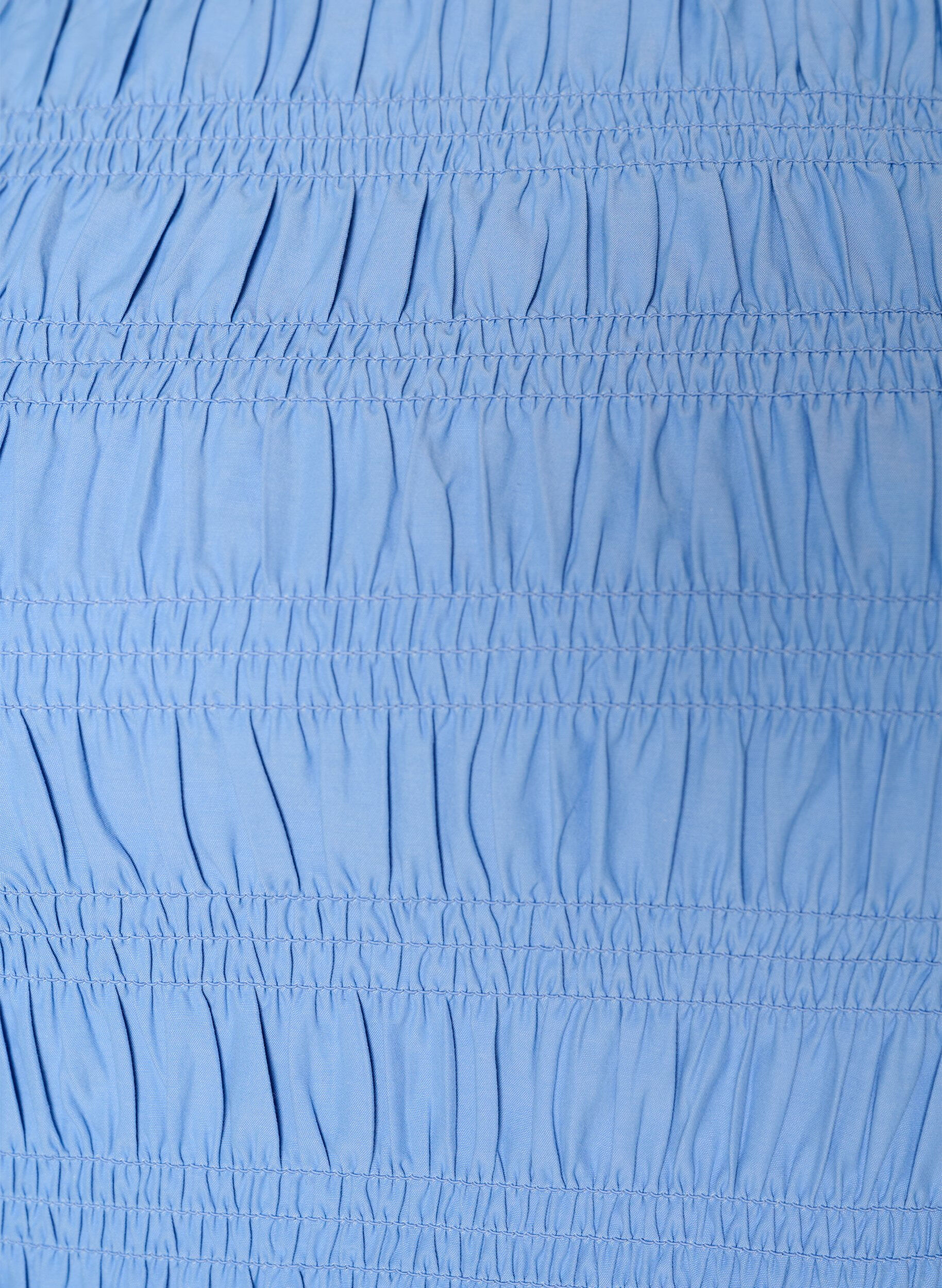 ZizziSmocktop met boothals en peplumzoom, Blauw, Packshot image number 2