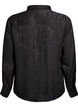 Shirt met ton-sur-ton paisleypatroon, Zwart, Packshot image number 1