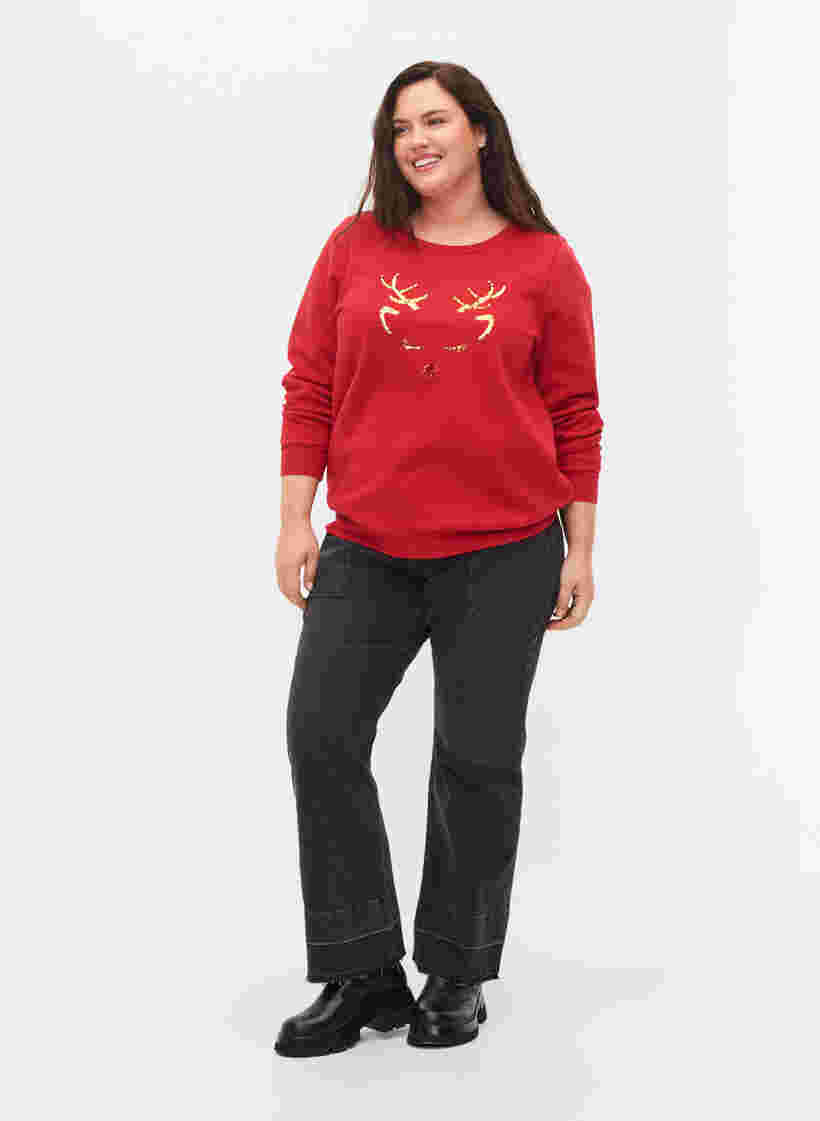 Kerst trui, Tango Red Deer, Model image number 2