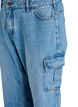 Losse pasvorm cargo jeans met hoge taille, Light Blue, Packshot image number 2