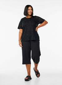 Cargo broek met aanpasbare elastische trekkoord - Beige - Maat XL Cargo broek met aanpasbare elastische trekkoord - Beige - Maat XL