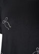 Viscose T-shirt met strassteentjes, Zwart, Packshot image number 2