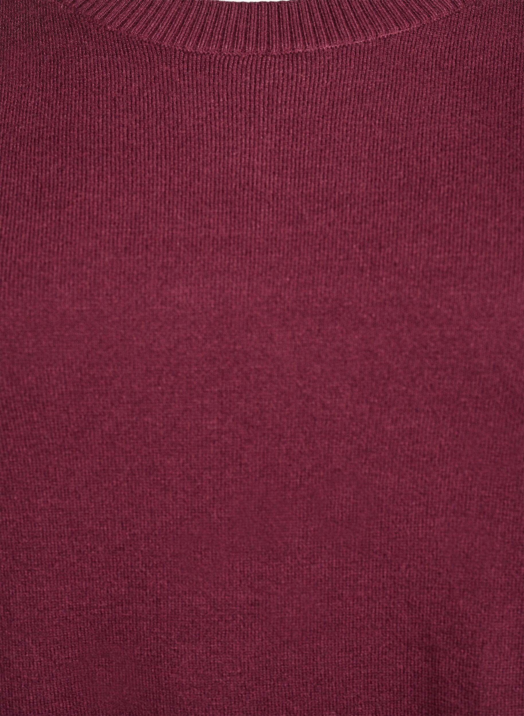 Zizzi FLASH - Gebreide blouse met ronde hals, Rood, Packshot image number 2