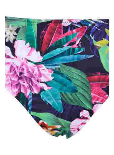 Bikinibroekje met hoge taille, Flower Print, Packshot image number 2