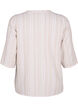 Gestreepte blouse in een mix van linnen en viscose, Beige, Packshot image number 1