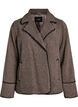 Teddy jas met contrast details, Bruin, Packshot image number 0