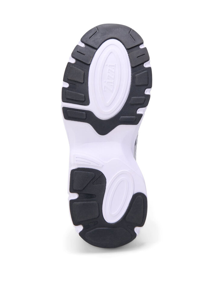 Wide fit - Sneakers met elastische veters, Vapor Blue, Packshot image number 4