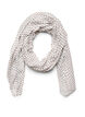 Lange sjaal met patroon, Vanille, Packshot image number 0