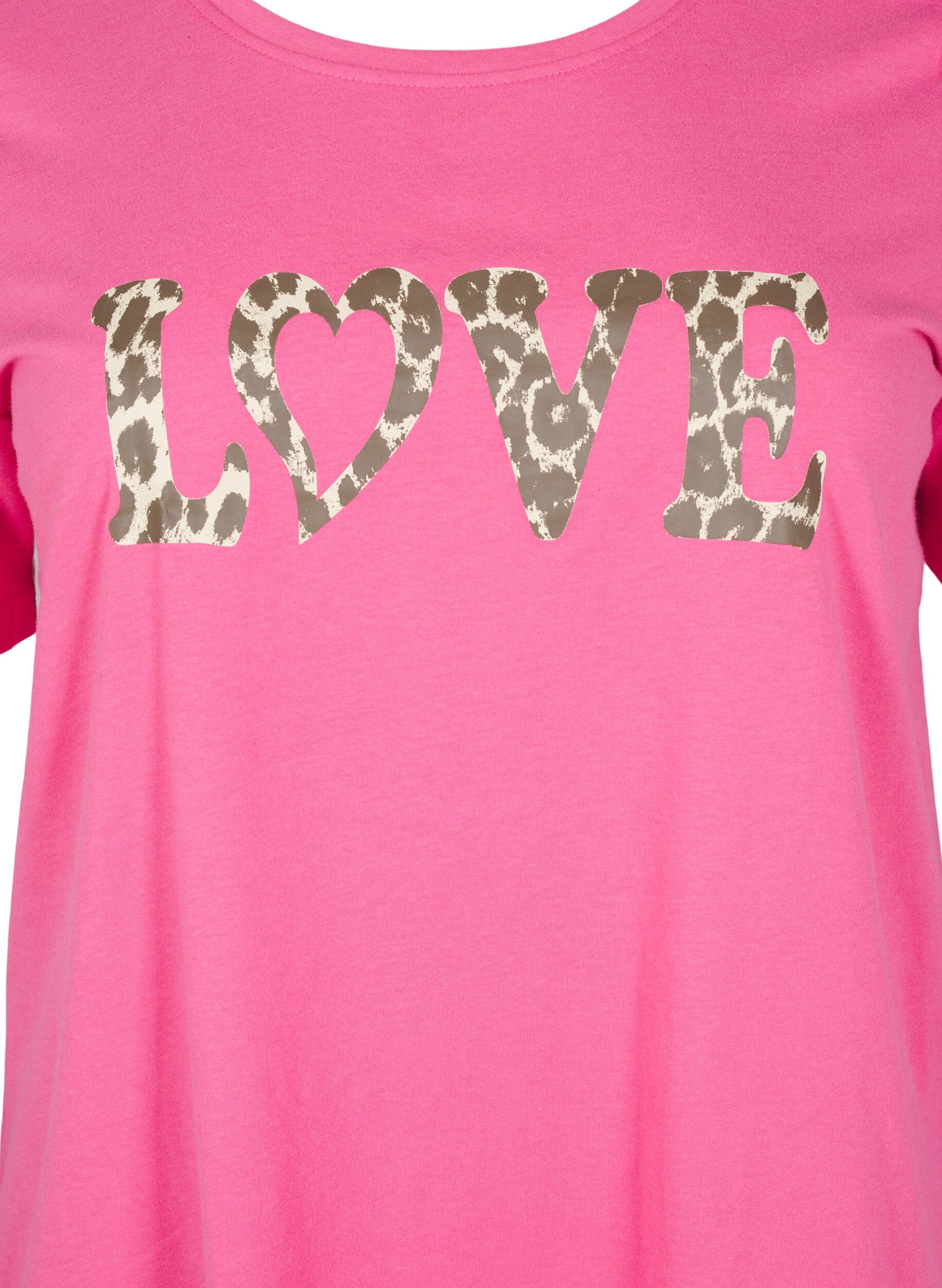 Zizzi FLASH - T-shirt met motief, Roze, Packshot image number 2