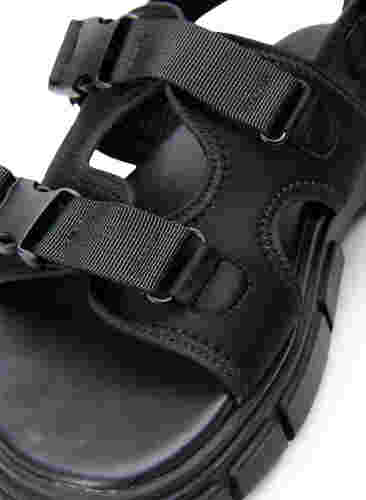 Brede sandaal, Black, Packshot image number 2