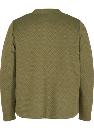 Open vest in een gewatteerd patroon, Ivy Green, Packshot image number 1