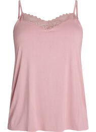 Top met kantdetail en spaghettibandjes, 1342