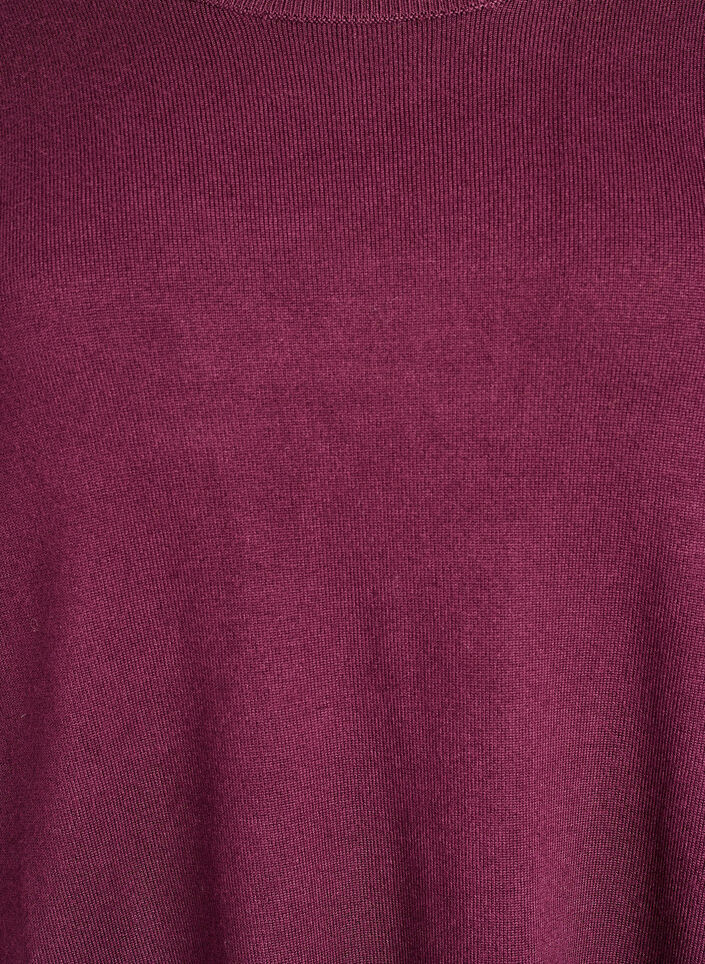 Gebreide blouse met knoopjes aan de zijkant, Rood, Packshot image number 2