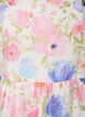 Lange bloemenjurk in lyocell met ruches, Wit, Packshot image number 2