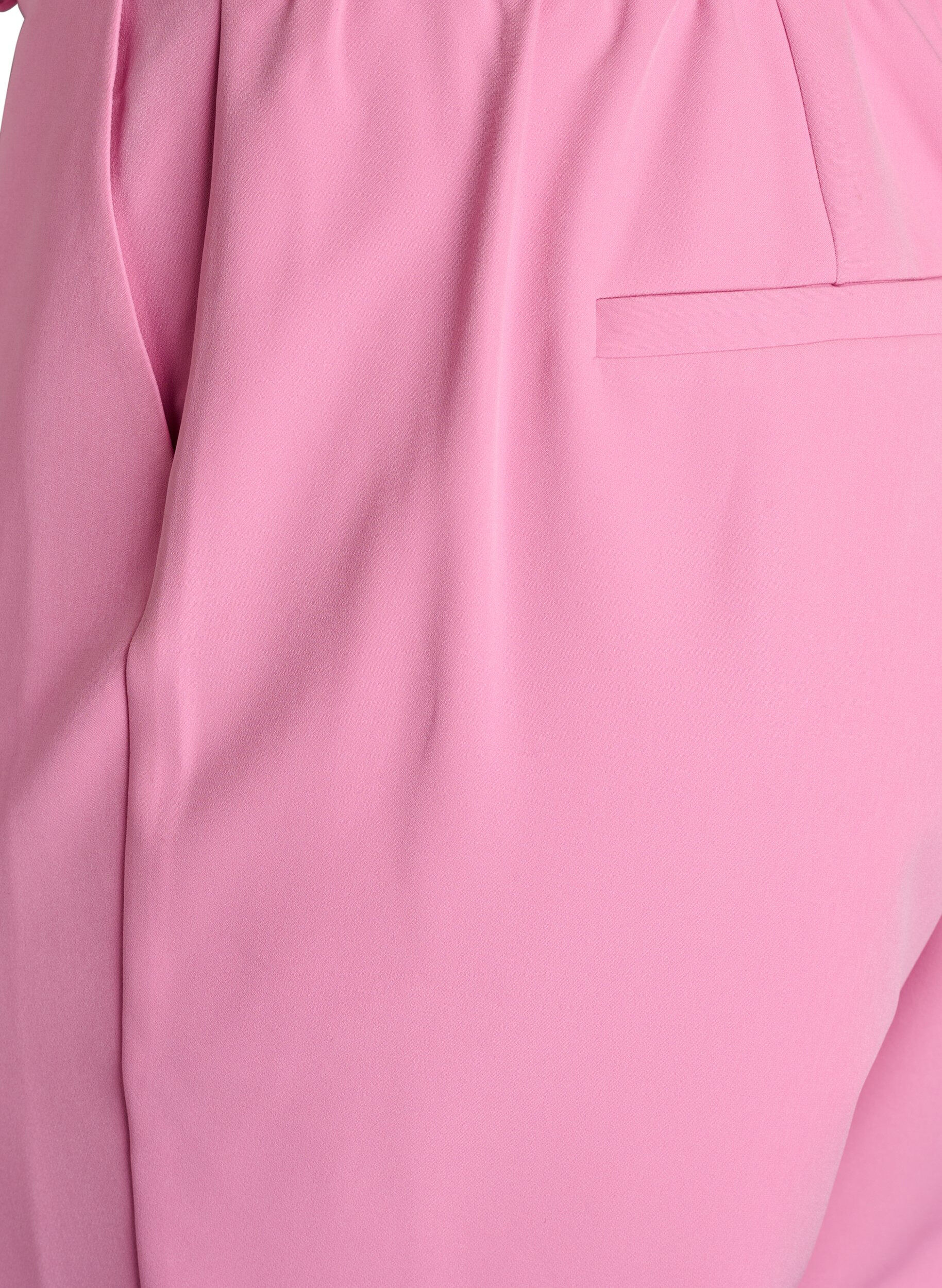 ZizziBroek met zakken en rechte pijpen, Roze, Packshot image number 3