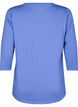 Sporttop met 3/4 mouwen, Blauw, Packshot image number 1
