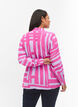 Bedrukte wikkelblouse van viscose, Rose Violet AOP, Model image number 1