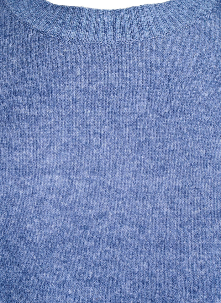 Breisel blouse met knoopdetail, Blauw, Packshot image number 2
