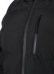 Pufferjas met capuchon en zakken, Zwart, Packshot image number 2