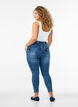 Cropped Amy jeans met rits, Blauw, Model image number 1