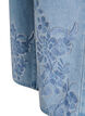 Myra jeans met wide fit en bloemendetails, Blauw, Packshot image number 3