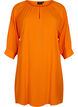 Tuniek van viscose met 3/4-mouwen, Oranje, Packshot image number 0