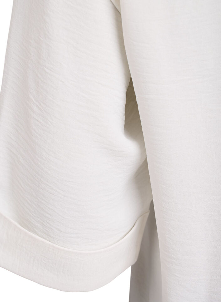 FLASH - Shirt met 3/4 mouwen en borstzakken, Vanille, Packshot image number 3